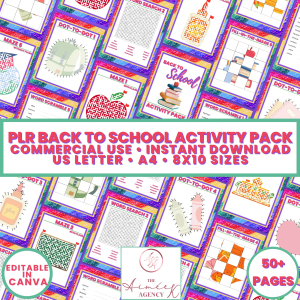 Back to School Activity Pack- PLR Rights