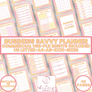 Business Savvy Planner - PLR Rights
