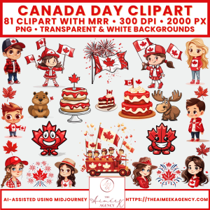 Canada Day Delights Clipart Pack
