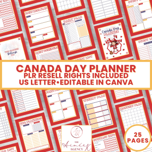 Canada Day Planner - PLR Resell Rights