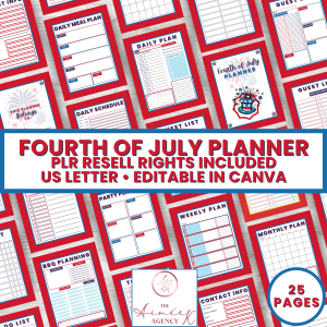 Fourth of July Planner - PLR Resell Rights