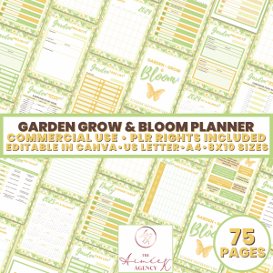 Garden Grow & Bloom Planner - PLR Rights