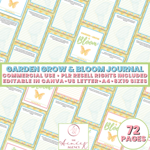 Garden Grow & Bloom Journal - PLR Resell Rights