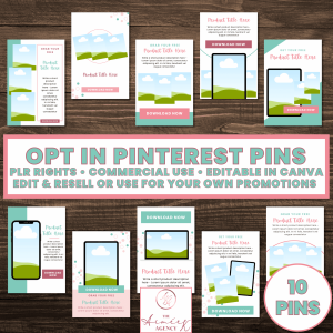 Opt In PIN Mockups - PLR Rights