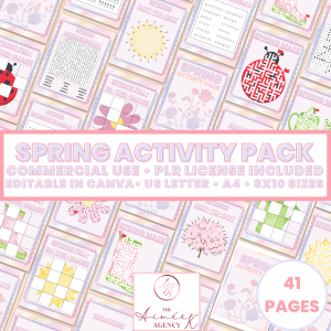 Spring Activity Pack - PLR Rights