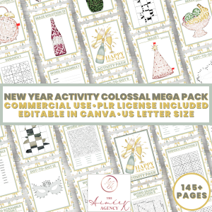 New Year Activity Colossal Mega Pack- PLR Rights