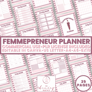Femmepreneur Planner - PLR Rights