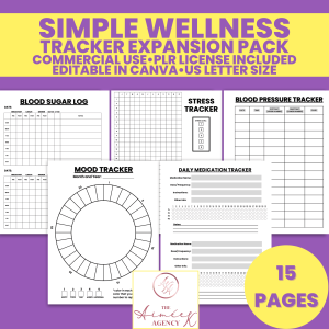 Simple Wellness Tracker Expansion Pack - PLR Rights