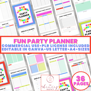 Fun Party Planner - PLR Rights