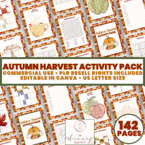 Autumn Harvest Activity Pack - PLR Resell Rights