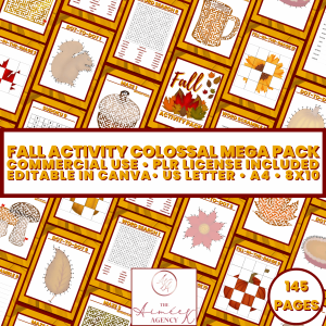 Fall Activity Colossal Mega Pack - PLR License