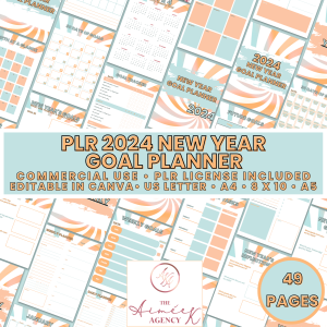 2024 New Year Goal Planner - PLR License
