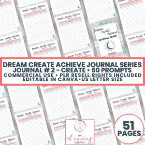 DCAJS2 - Create Business Journal - Dream Create Achieve Journal Series - PLR Resell Rights