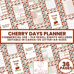 Cherry Days Planner - PLR Resell Rights