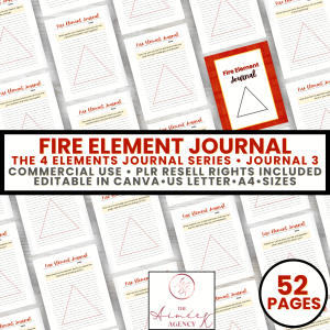 4EJS3 - Fire Element Journal - The 4 Elements Journal Series #3 - PLR Resell Rights