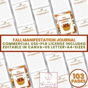 Fall Manifestation Journal - PLR License