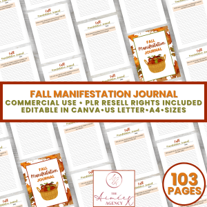 Fall Manifestation Journal - PLR Resell Rights