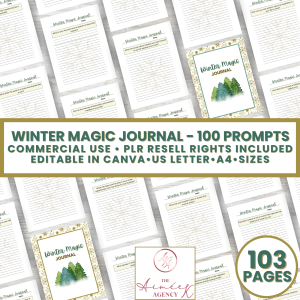 Winter Magic Journal - PLR Resell Rights