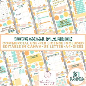 2025 Goal Planner - PLR License