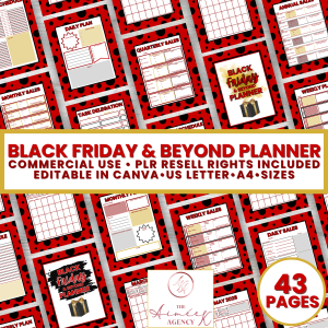 Black Friday & Beyond Planner - PLR Resell Rights