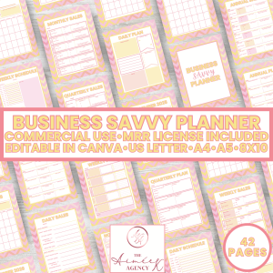 Business Savvy Planner- MRR