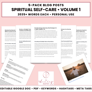 Spiritual Self-Care Blog Post Pack V1- PU