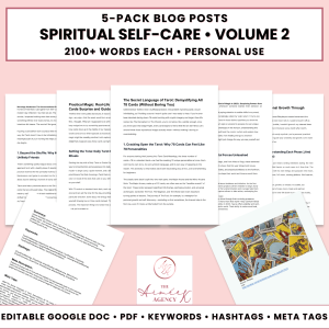 Spiritual Self-Care Blog Post Pack V2- PU