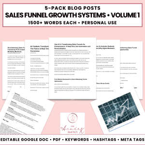 Sales Funnel Growth Systems Blog Post Pack V1- PU
