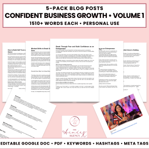 Confident Business Growth Blog Post Pack V1- PU
