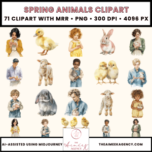 Spring Animals Clipart Pack- MRR
