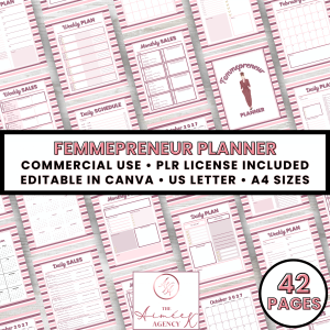 Femmepreneur Planner- PLR