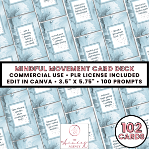 Mindful Movement Card Deck- PLR