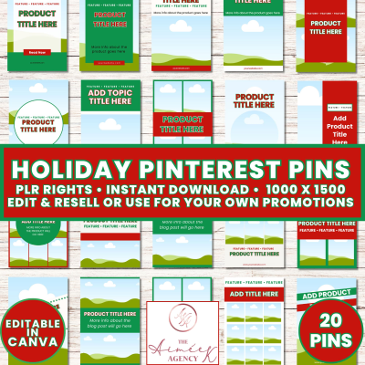 Holiday Pinterest PINS - PLR Rights