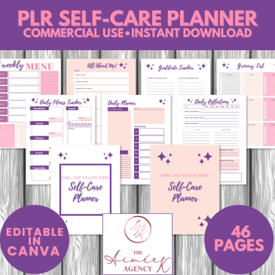 Self Care Planner - PLR Rights