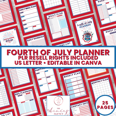 Fourth of July Planner - MRR License