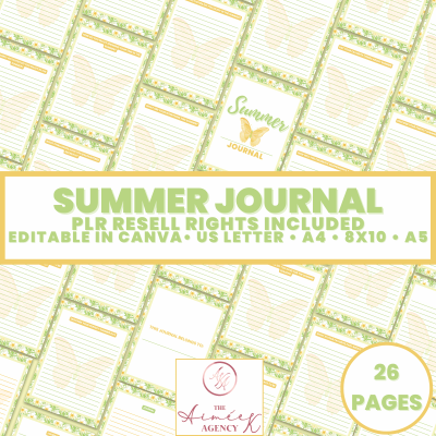 Summer Journal - PLR Resell Rights