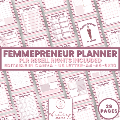 Femmepreneur Planner - PLR Resell Rights