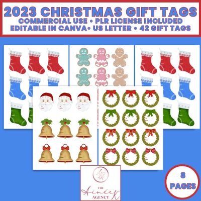 2023 Christmas Gift Tags - PLR Rights