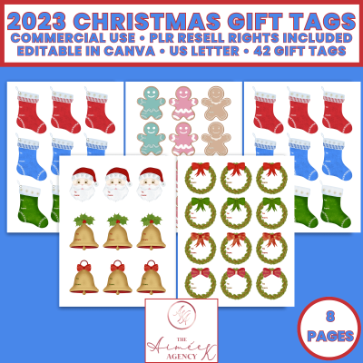 2023 Christmas Gift Tags - PLR Resell Rights