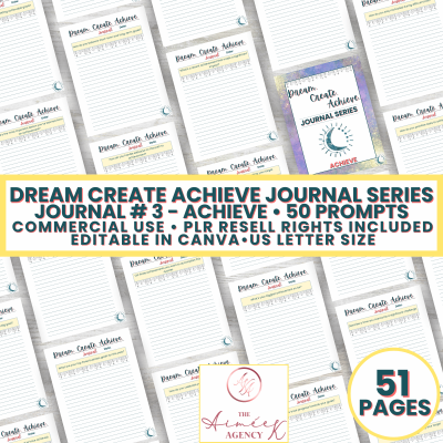 DCAJS3 - Achieve Business Journal - Dream Create Achieve Journal Series - PLR Resell Rights