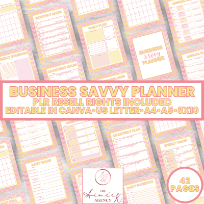 Business Savvy Planner - PLR Resell Rights