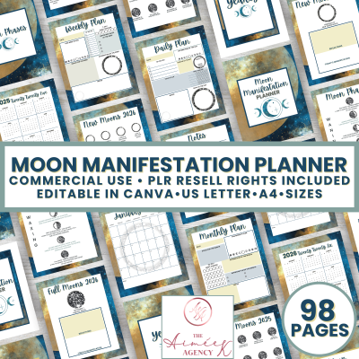 Moon Manifestation Planner - PLR Resell Rights