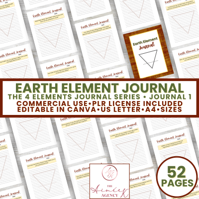 4EJS1 - Earth Element Journal - The 4 Elements Journal Series #1 - PLR License