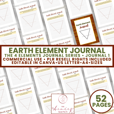 4EJS1 - Earth Element Journal - The 4 Elements Journal Series #1 - PLR Resell Rights