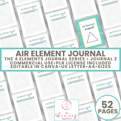 4EJS2 - Air Element Journal - The 4 Elements Journal Series #2 - PLR License