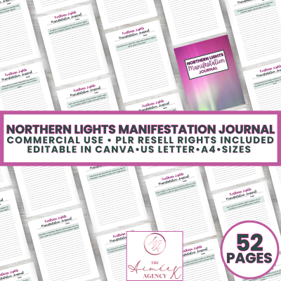 Northern Lights Manifestation Journal - MRR License