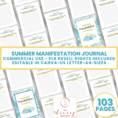 Summer Manifestation Journal - PLR Resell Rights