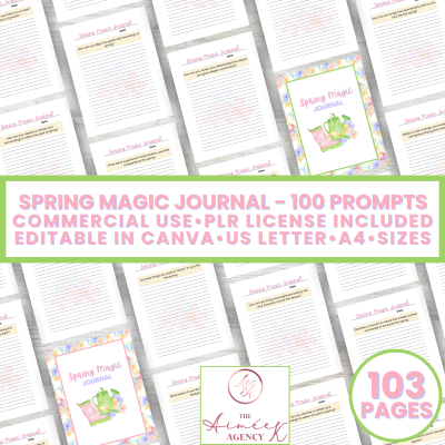 Spring Magic Journal - PLR License