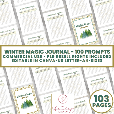 Winter Magic Journal - PLR Resell Rights