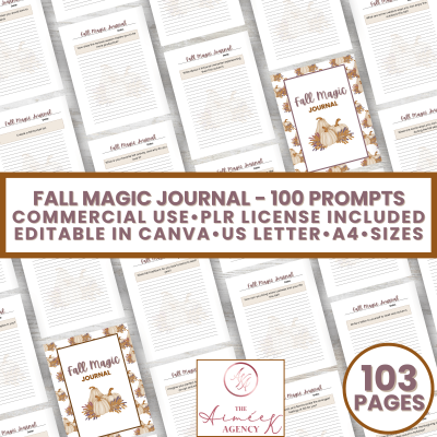 Fall Magic Journal - PLR License